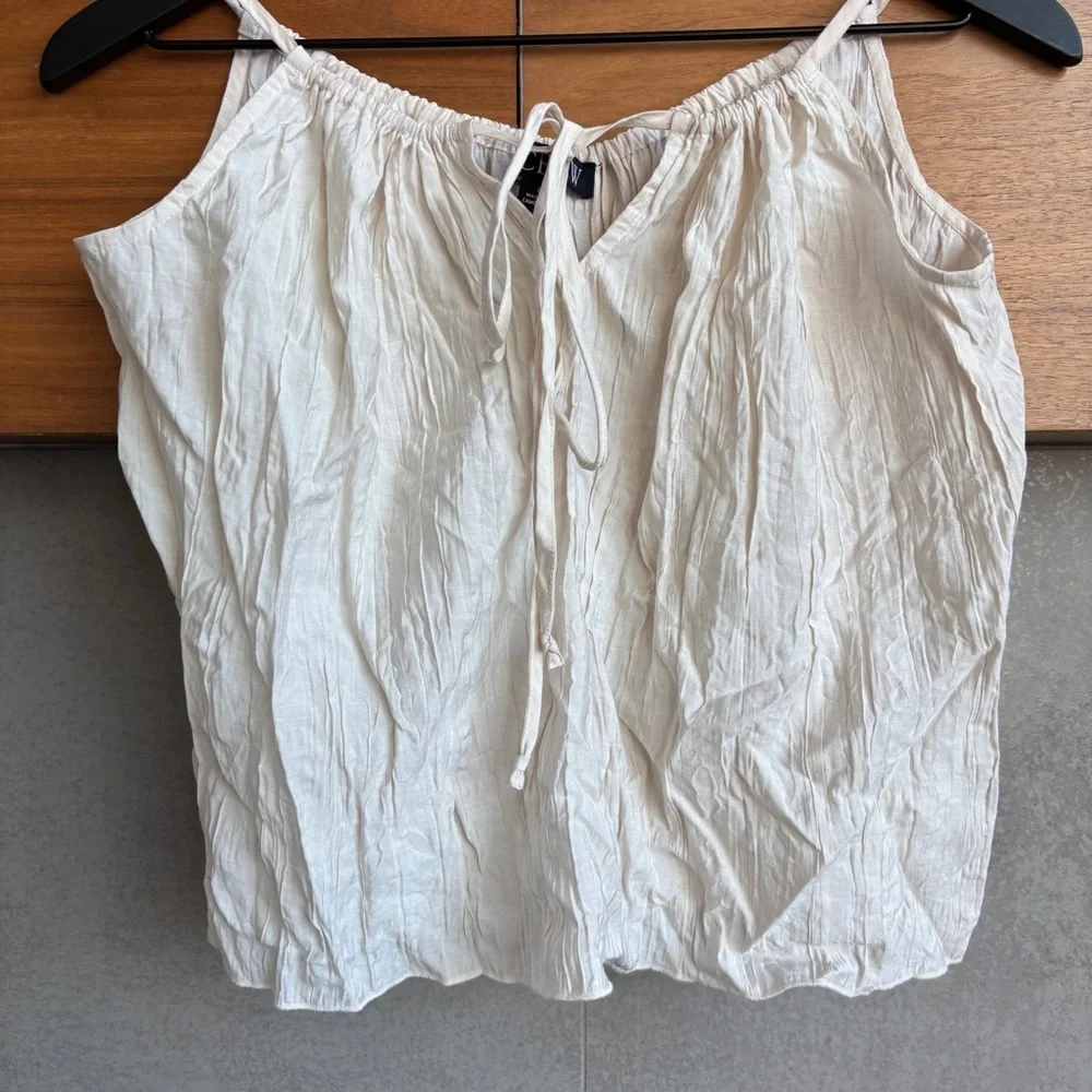 J. Crew Crinkled tank top, Size L